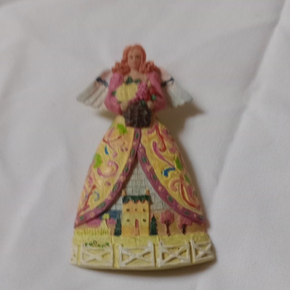 Jim Shore Colorful Angel Brooch - Picture 1 of 5